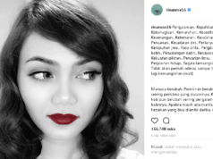 Rina Nose Pertontonkan Lepas Jilbab dan Gincu Merah di Instagram