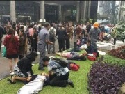Selasar Lantai Satu Gedung BEI Ambruk