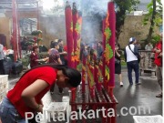 Jelang Imlek Vihara Dharma Bakti Glodok Jakbar Dipadati Pengemis