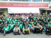 Ikrar Bersama Komunitas Ojek Online di Kalideres Dalam Menjaga Kamtibmas