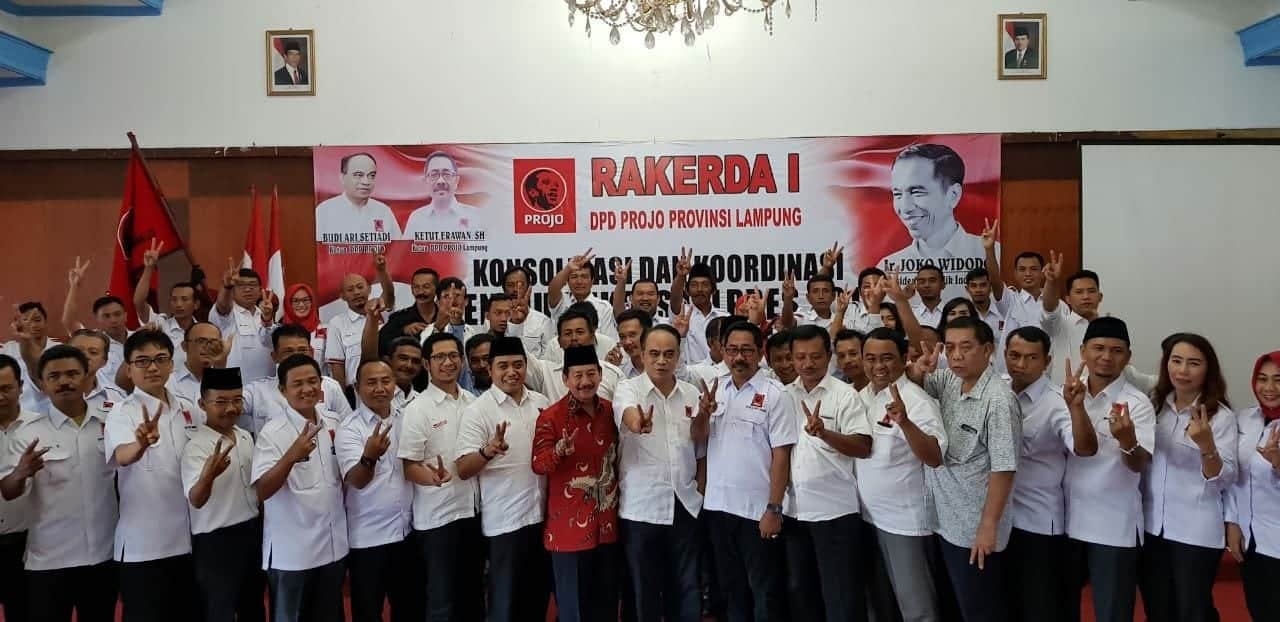 Projo Lampung Optimis Jokowi Dua Periode