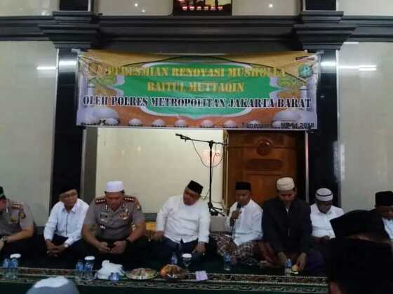 Kombes Hengki Resmikan Renovasi Musholla Baitul Muttaqin
