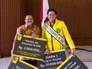 Angga Wiratama Lokeswara Juara 1 Mapres Utama  UI 2018