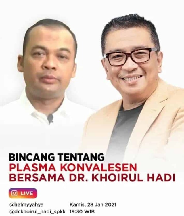 Jadi Penyintas Covid-19, Helmy Yahya Kupas Plasma Konvalesen
